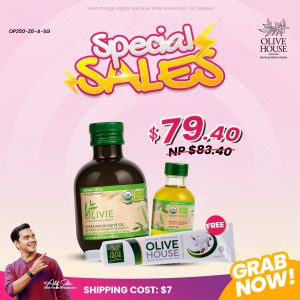 Olivie Plus 30x 250ml, Olivie Plus 30x 50ml Free Ubat Gigi Bunga Cengkih