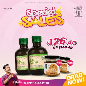 2 Olivie Plus 30x 250ml free 2 Madu 50g
